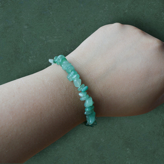 Green Aventurine Nuggets Bracelet