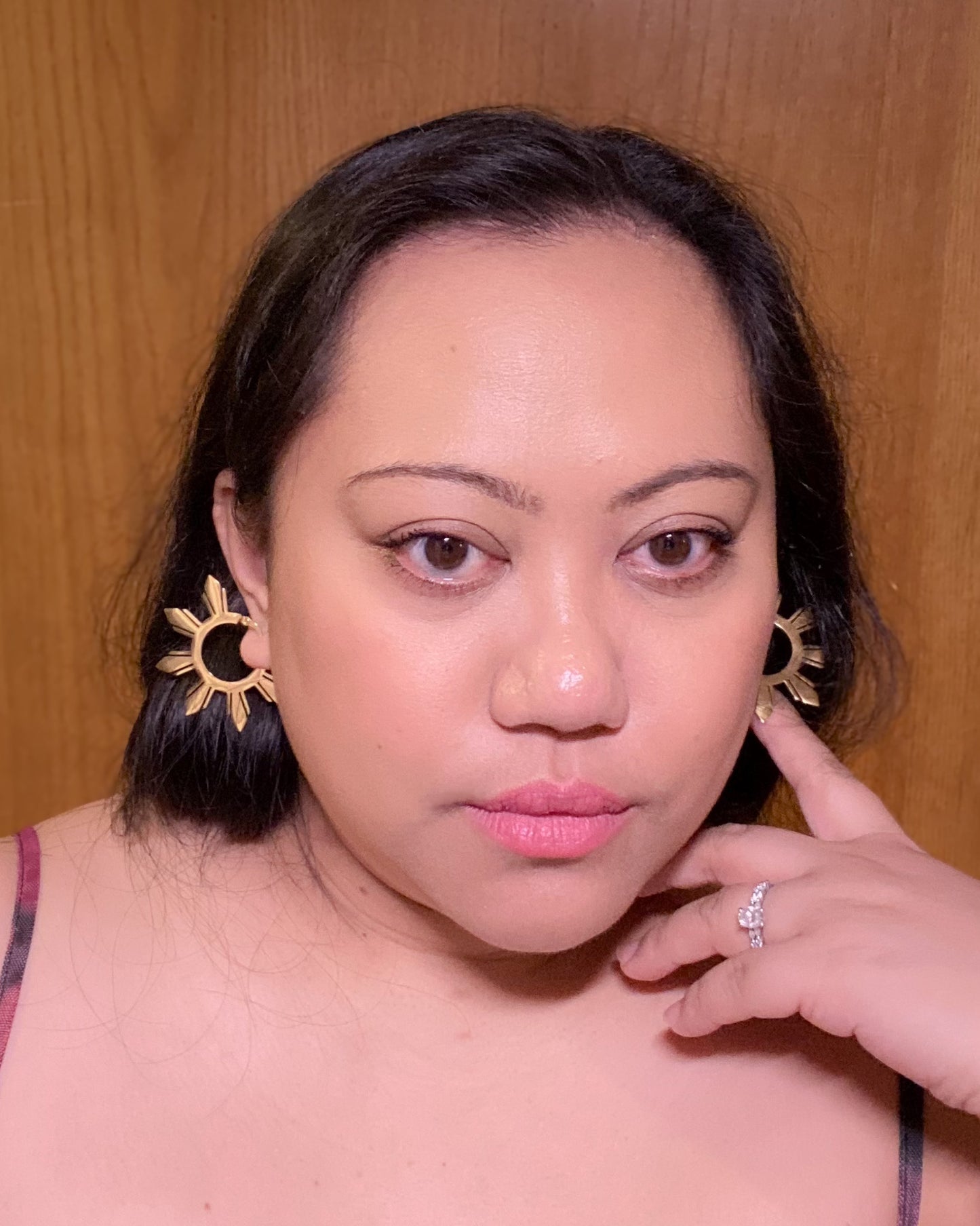 Araw Statement Hoop Earrings