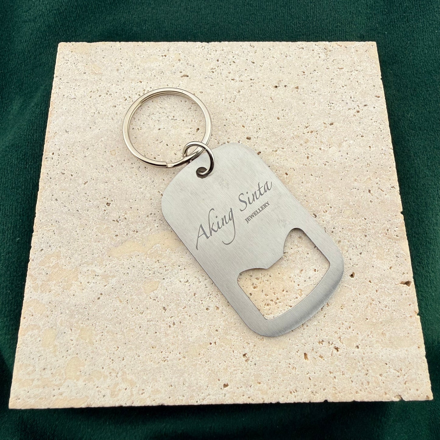 Baybayin-Engraved Bottle Opener Key Ring