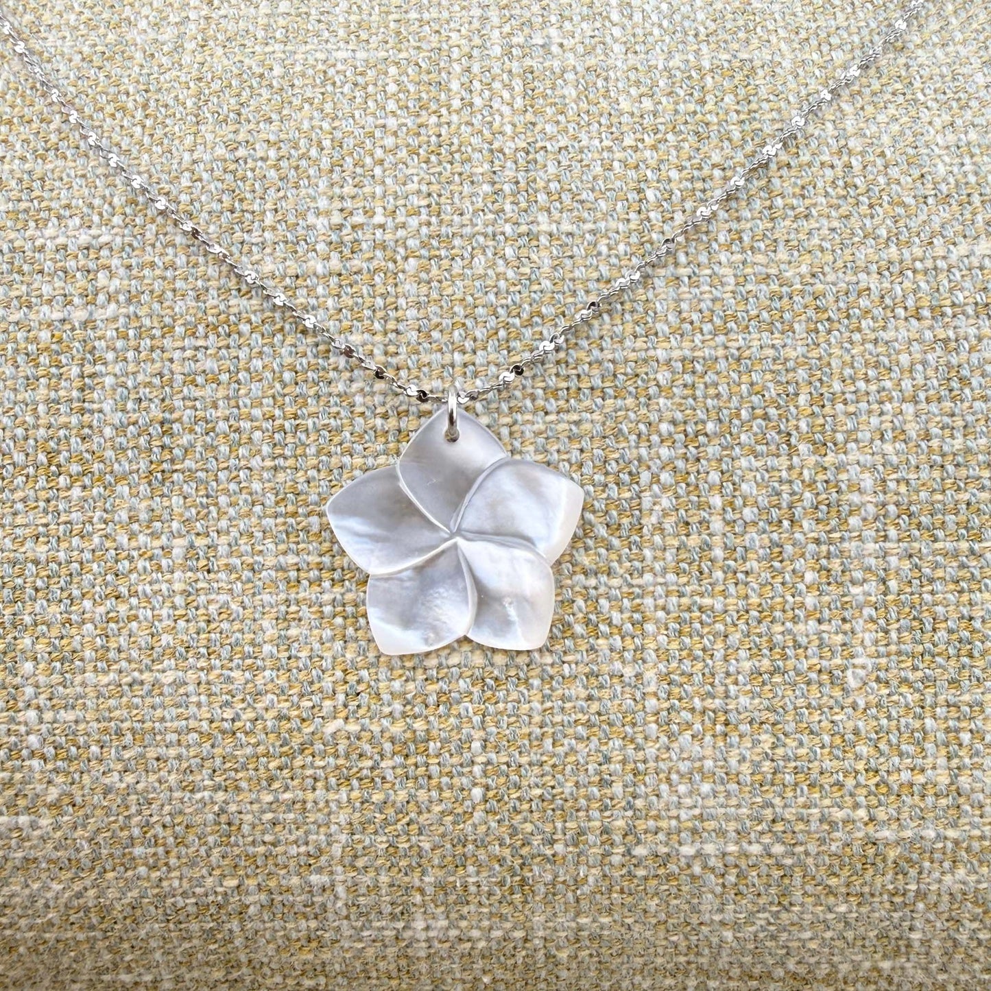 Kalachuchi Mother of Pearl Dainty Necklace