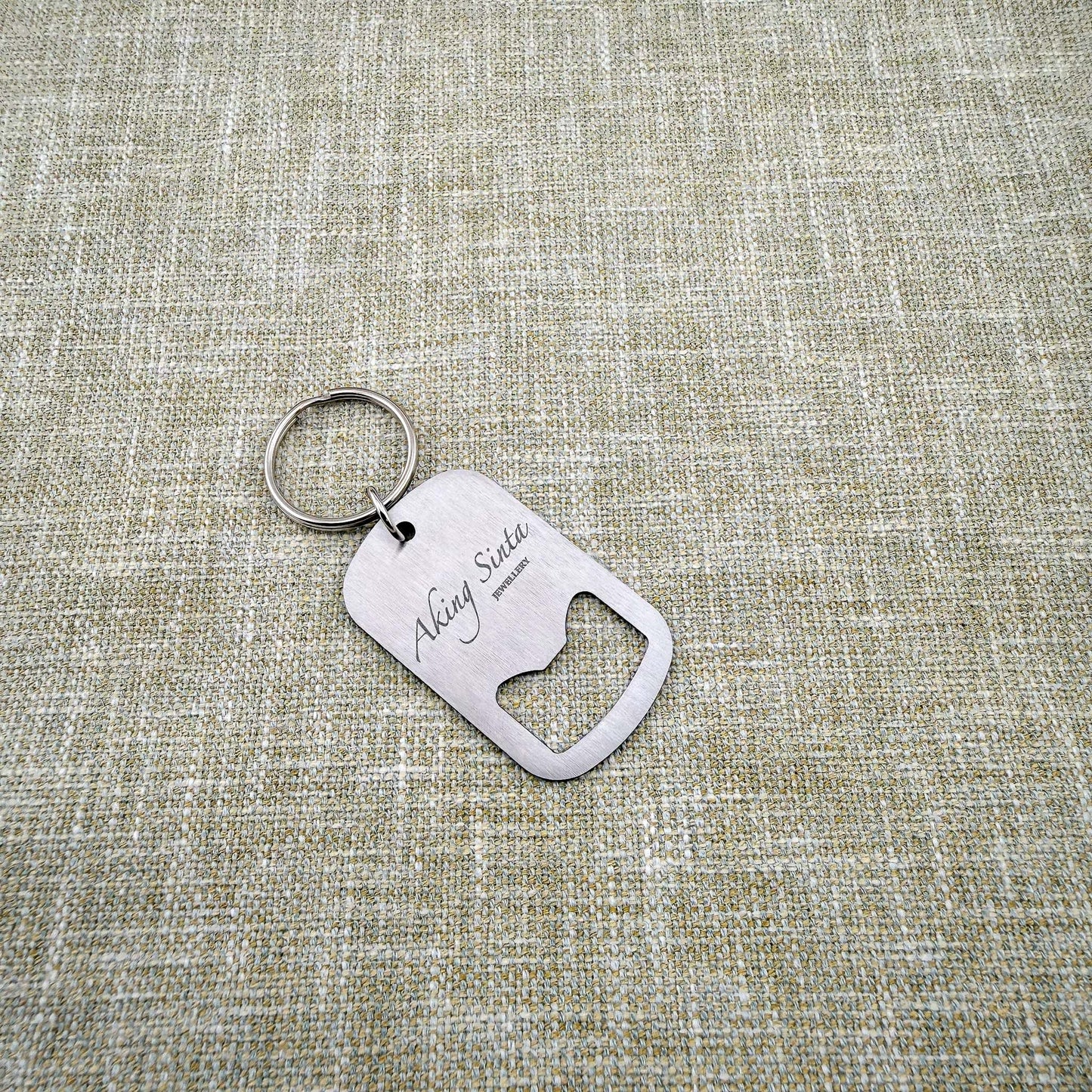 Baybayin-Engraved Bottle Opener Key Ring
