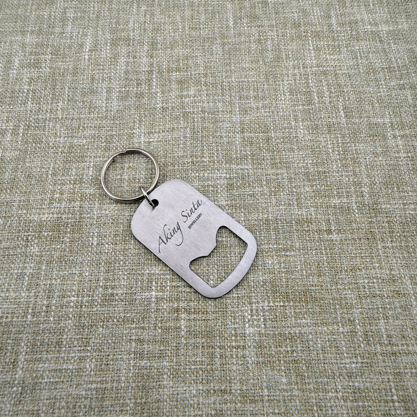 Baybayin-Engraved Bottle Opener Key Ring