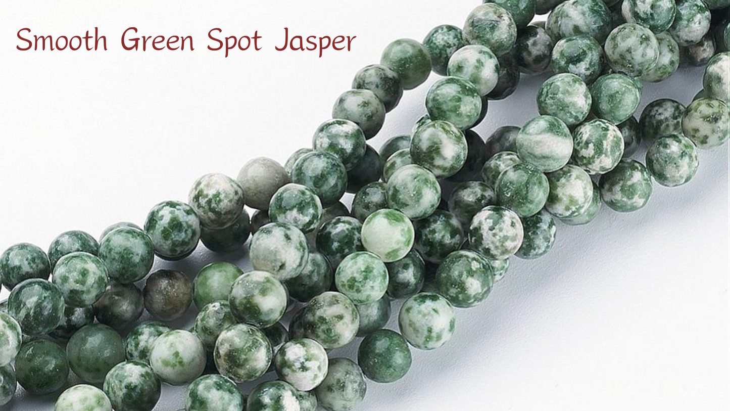 Green Spot Jasper Stretch Bracelet