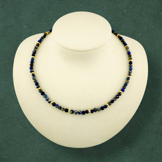 Brilliant Blue Imperial Jasper Necklace