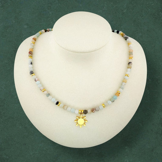 Flower Amazonite Necklace