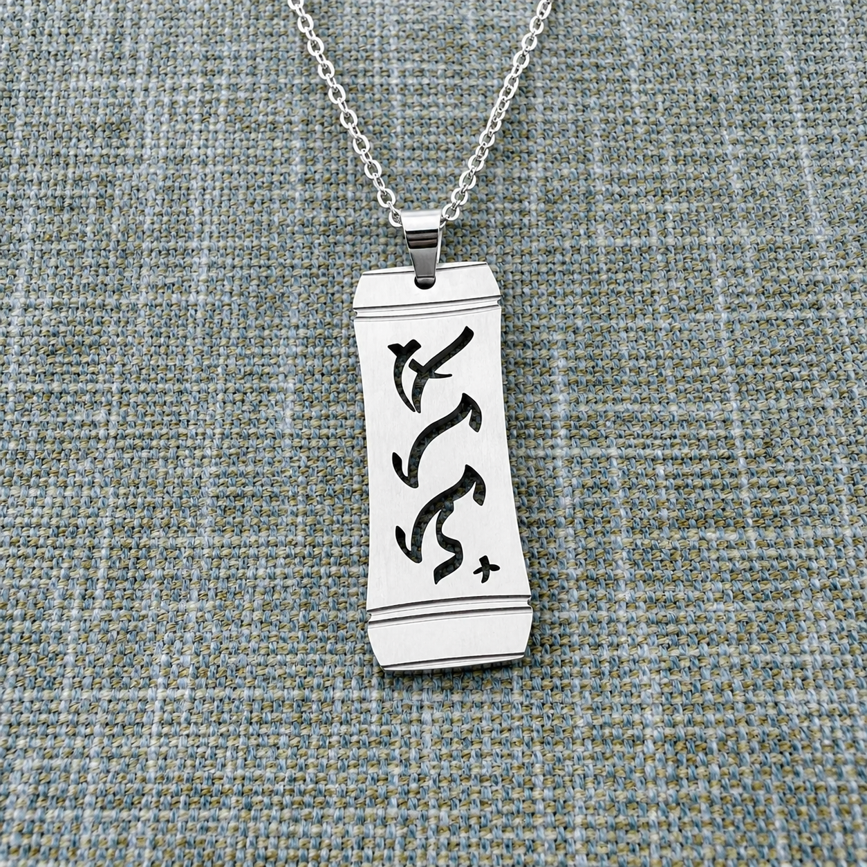 MAHAL “Love” Baybayin Bamboo Pendant Necklace