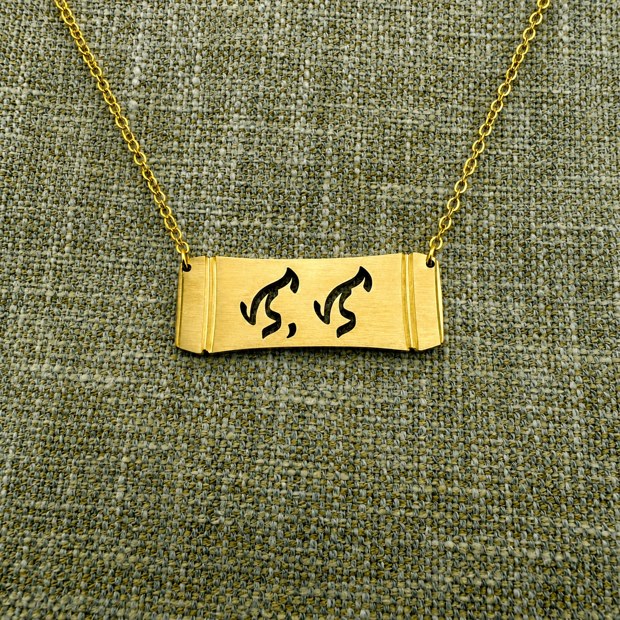 LOLA “Grandmother” Baybayin Bamboo Bar Necklace