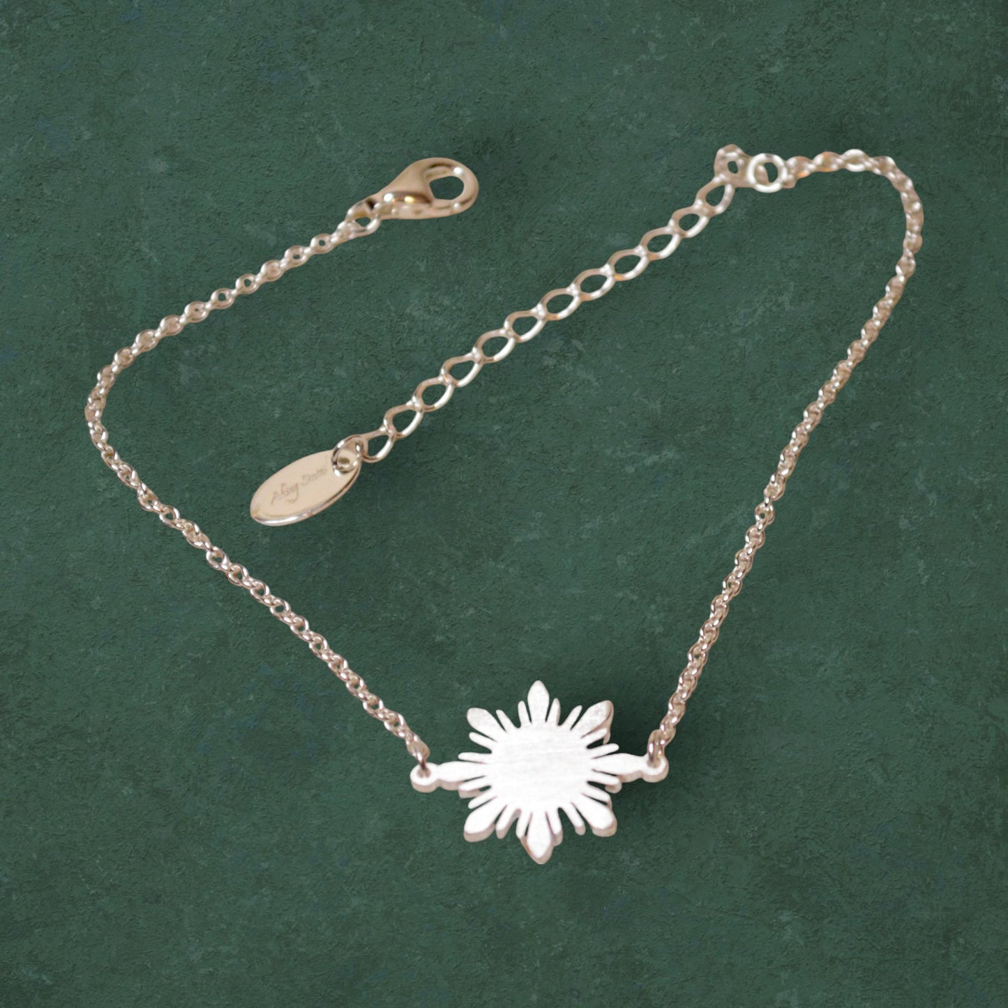 Araw sterling silver bracelet with Philippine sun charm, minimalist handmade Filipino jewelry