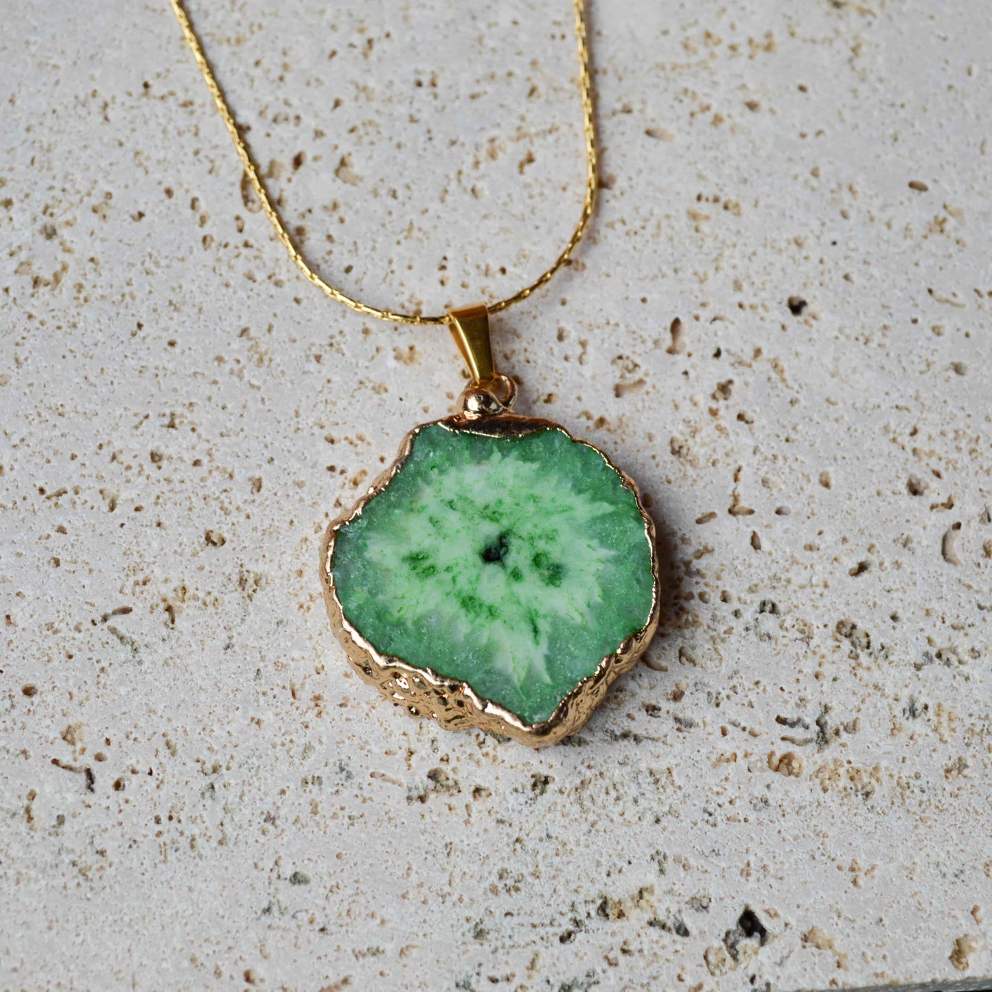 Natural Druzy Agate Necklace