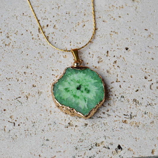 Natural Druzy Agate Necklace