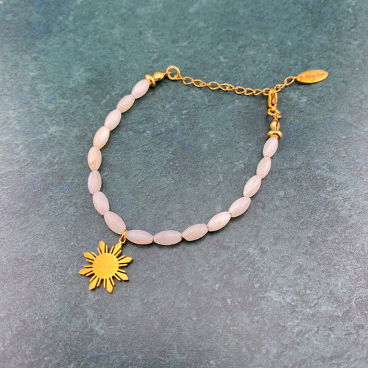 Mother of Pearl Rice Bracelet